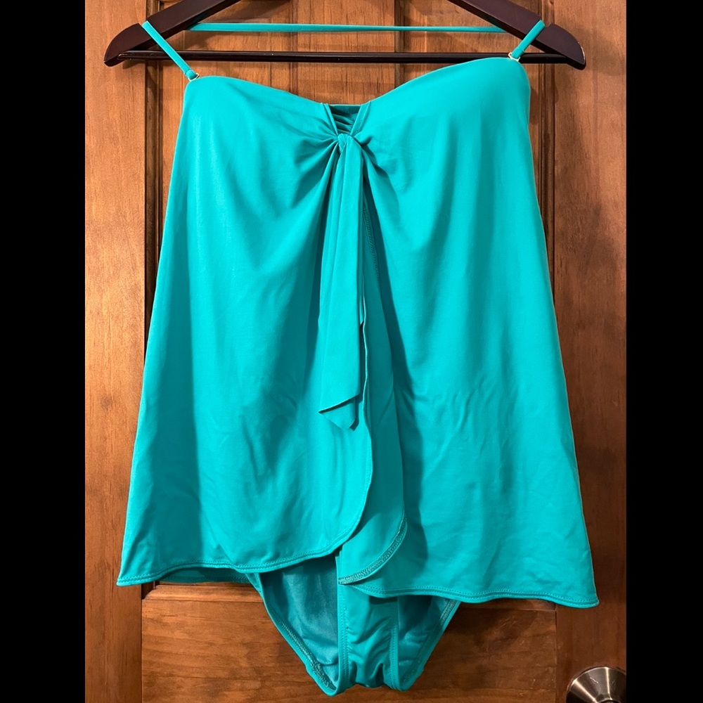 Ralph Lauren Tie Front One Piece Swimsuit. NWOT